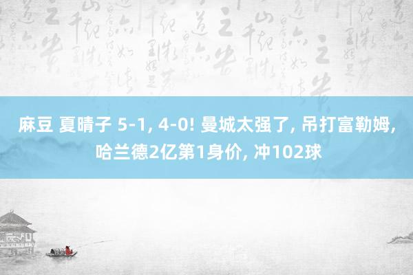 麻豆 夏晴子 5-1， 4-0! 曼城太强了， 吊打富勒姆， 哈兰德2亿第1身价， 冲102球