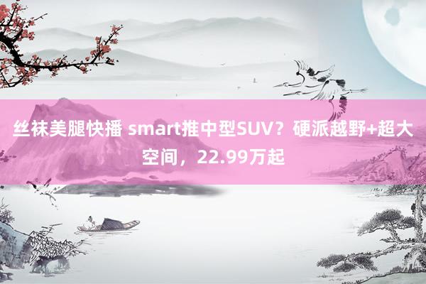 丝袜美腿快播 smart推中型SUV？硬派越野+超大空间，22.99万起