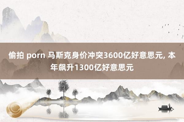 偷拍 porn 马斯克身价冲突3600亿好意思元， 本年飙升1300亿好意思元